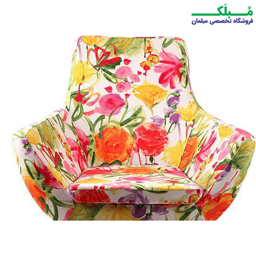 صندلی مدرن سوییت با پوشش پارچه ای گلدار